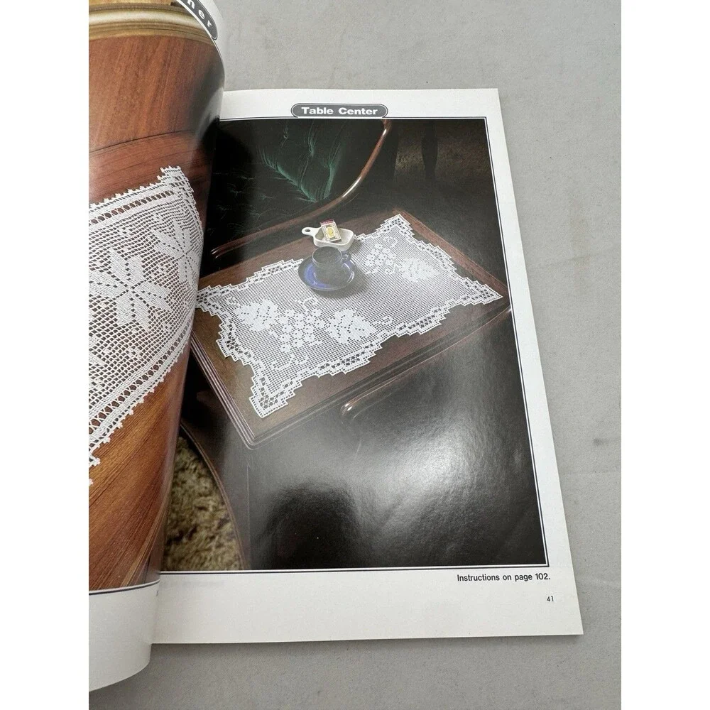The Elegance of Crochet Lace Kimi Honda Ondori English 1985 Pattern Book Vtg
